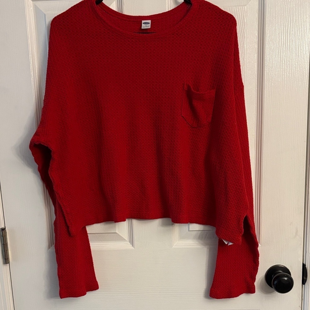 Cropped pajama top